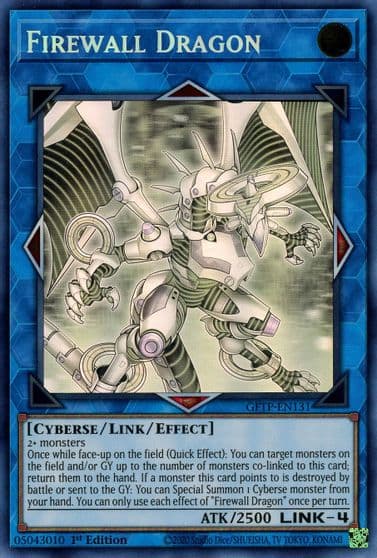 Firewall Dragon Ghost Rare Ghosts From the Past Yu-Gi-Oh! card