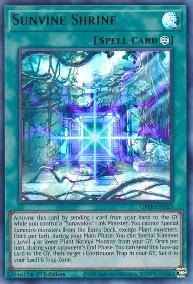 Sunvine Shrine Ghosts From the Past Yu-Gi-Oh! card