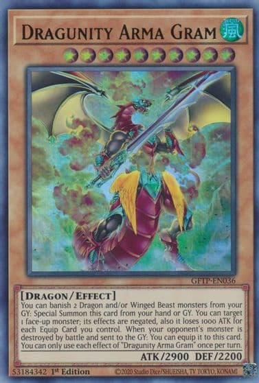 Dragunity Arma Gram Ghosts From the Past Yu-Gi-Oh! card
