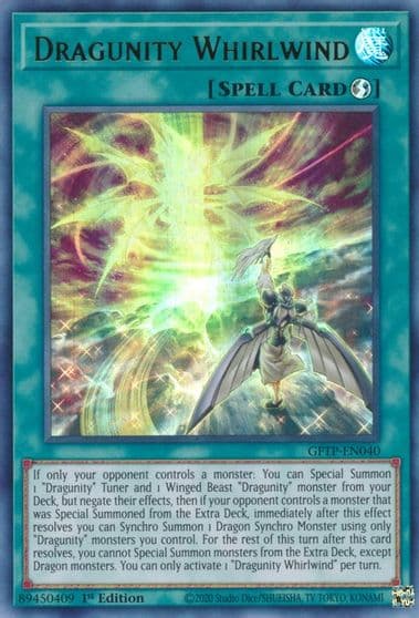 Dragunity Whirlwind Ghosts From the Past Yu-Gi-Oh! card