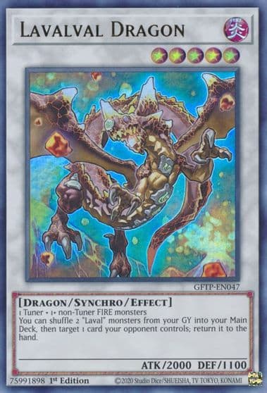 Lavalval Dragon Ghosts From the Past Yu-Gi-Oh! card
