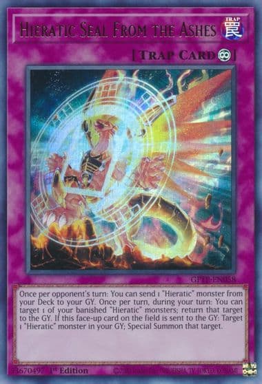 Hieratic Seal From the Ashes Ghosts From the Past Yu-Gi-Oh! card