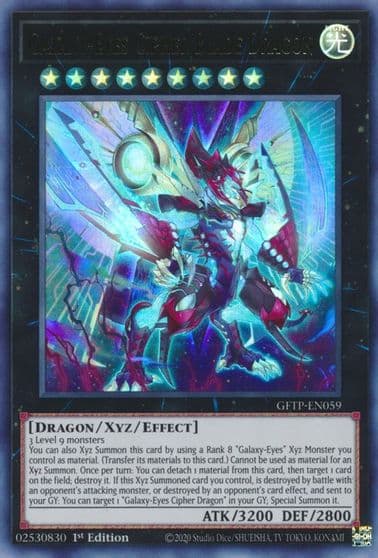 Galaxy Eyes Cipher Blade Dragon Ghosts From the Past Yu-Gi-Oh! card