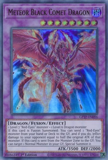 Meteor Black Comet Dragon Ghosts From the Past Yu-Gi-Oh! card