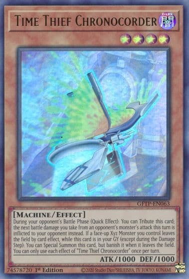 Time Thief Chronocorder Ghosts From the Past Yu-Gi-Oh! card