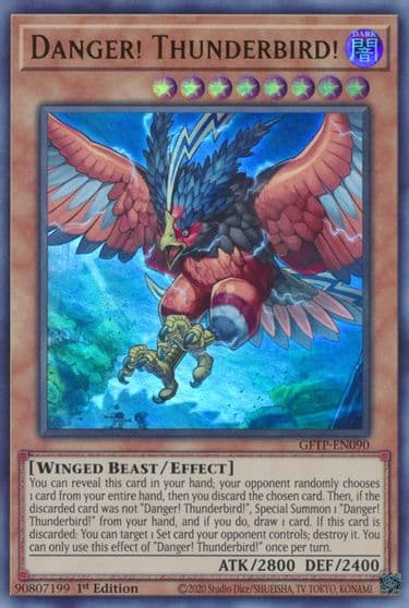 Danger Thunderbird Ghosts From the Past Yu-Gi-Oh! card