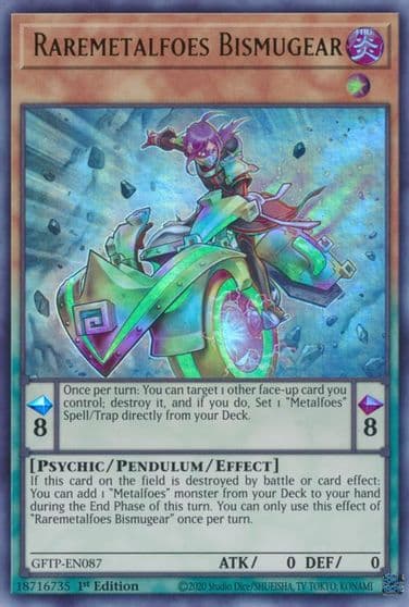 Raremetalfoes Bismugear Ghosts From the Past Yu-Gi-Oh! card