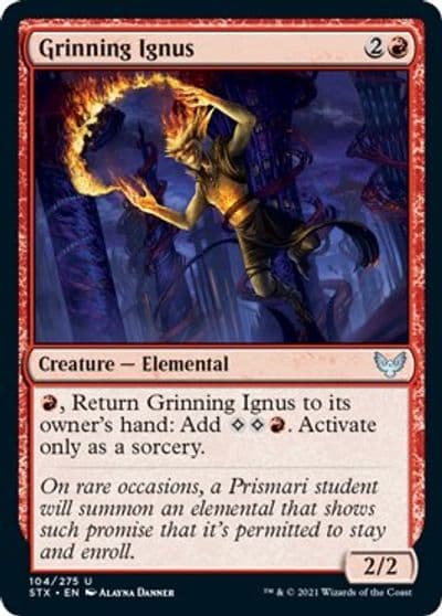 Grinning Ignus Strixhaven: School of Mages Magic card