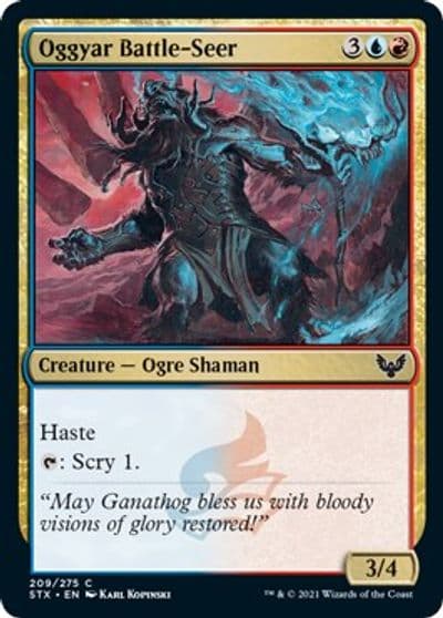 Oggyar Battle Seer Strixhaven: School of Mages Magic card