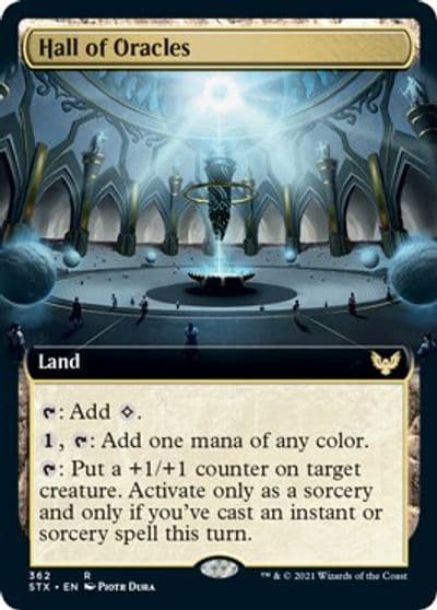 Hall of Oracles Extended Art Strixhaven: School of Mages Magic card