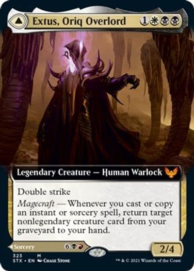 Extus Oriq Overlord Extended Art Strixhaven: School of Mages Magic card