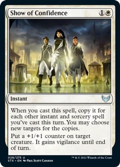 Show of Confidence Strixhaven: School of Mages Magic card