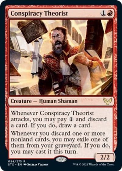 Conspiracy Theorist Strixhaven: School of Mages Magic card