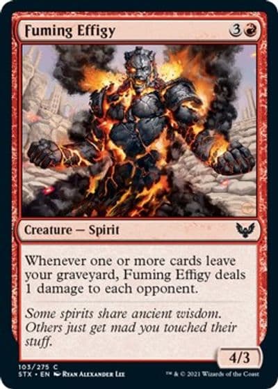 Fuming Effigy Strixhaven: School of Mages Magic card