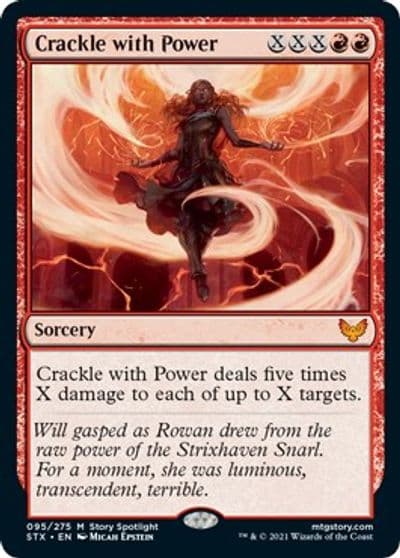 Crackle with Power Strixhaven: School of Mages Magic card