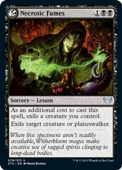 Necrotic Fumes Strixhaven: School of Mages Magic card