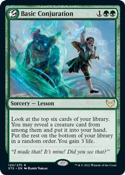 Basic Conjuration Strixhaven: School of Mages Magic card