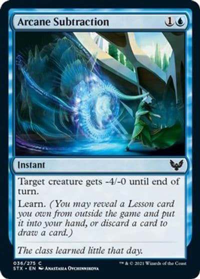Arcane Subtraction Strixhaven: School of Mages Magic card