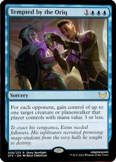 Tempted by the Oriq Strixhaven: School of Mages Magic card