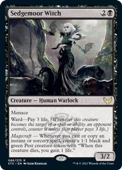 Sedgemoor Witch Strixhaven: School of Mages Magic card