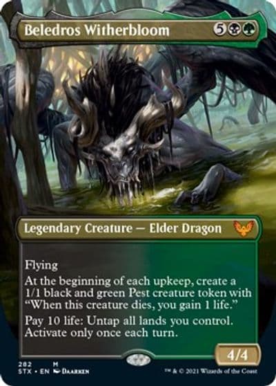 Beledros Witherbloom Borderless Strixhaven: School of Mages Magic card