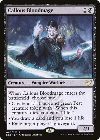 Callous Bloodmage Strixhaven: School of Mages Magic card