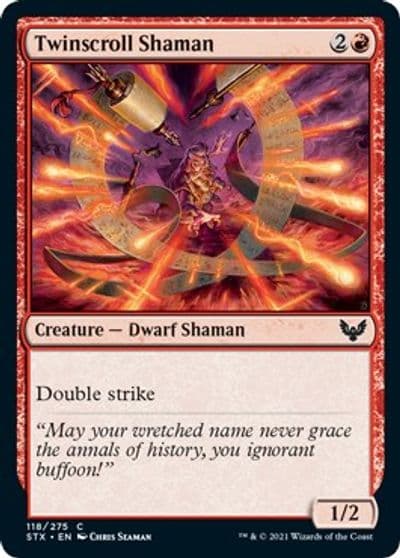 Twinscroll Shaman Strixhaven: School of Mages Magic card