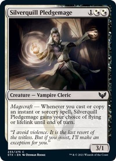 Silverquill Pledgemage Strixhaven: School of Mages Magic card