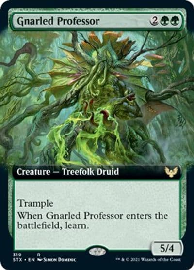 Gnarled Professor Extended Art Strixhaven: School of Mages Magic card
