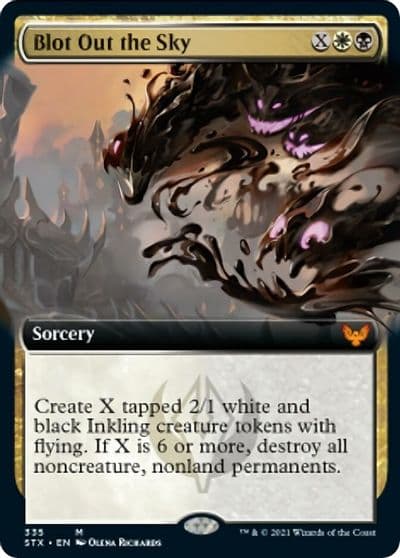 Blot Out the Sky Extended Art Strixhaven: School of Mages Magic card
