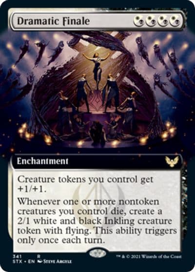 Dramatic Finale Extended Art Strixhaven: School of Mages Magic card