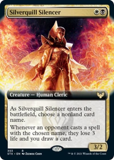 Silverquill Silencer Extended Art Strixhaven: School of Mages Magic card