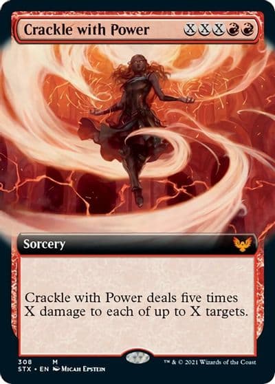 Crackle with Power Extended Art Strixhaven: School of Mages Magic card