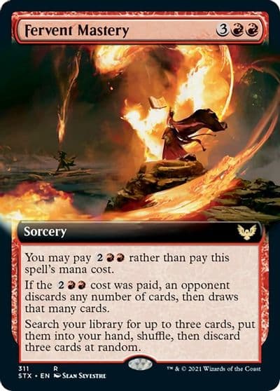 Fervent Mastery Extended Art Strixhaven: School of Mages Magic card