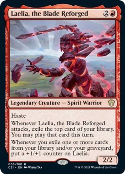 Laelia the Blade Reforged Commander 2021 Magic card