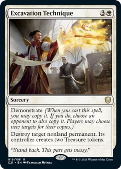 Excavation Technique Commander 2021 Magic card
