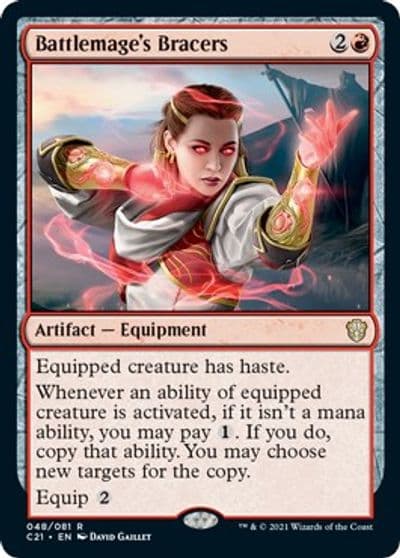 Battlemages Bracers Commander 2021 Magic card