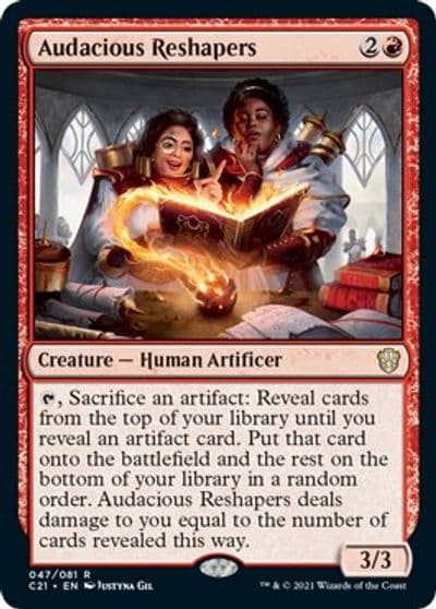 Audacious Reshapers Commander 2021 Magic card