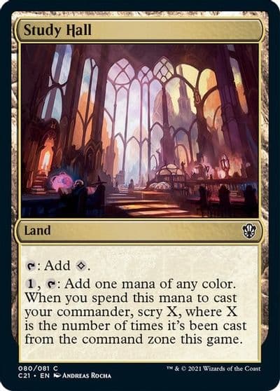 Study Hall Commander 2021 Magic card
