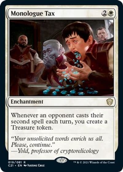 Monologue Tax Commander 2021 Magic card