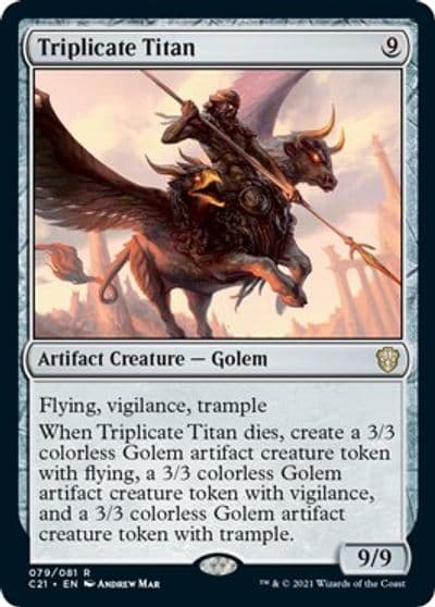 Triplicate Titan Commander 2021 Magic card