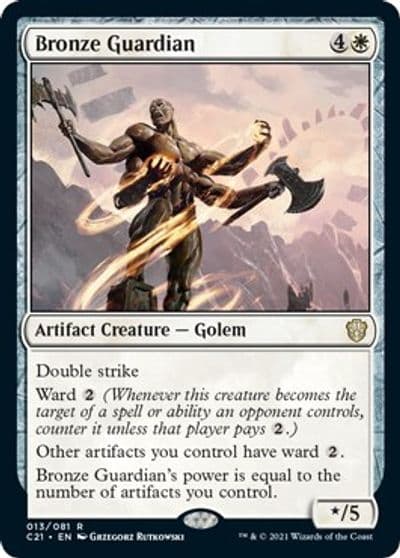 Bronze Guardian Commander 2021 Magic card