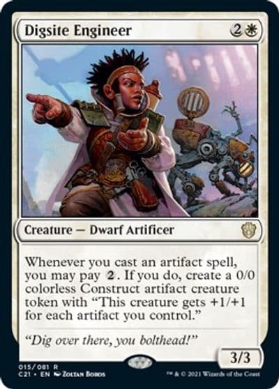 Digsite Engineer Commander 2021 Magic card
