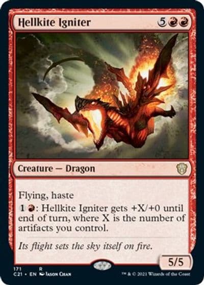 Hellkite Igniter Commander 2021 Magic card