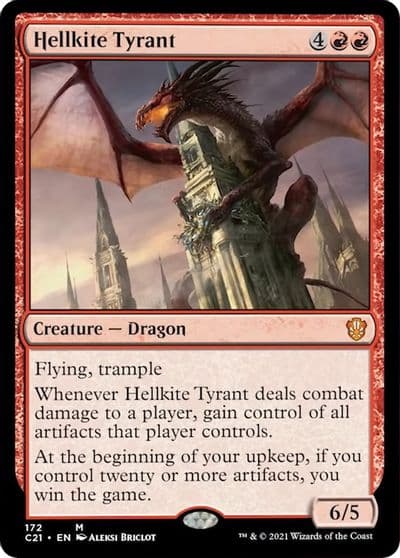Hellkite Tyrant Commander 2021 Magic card