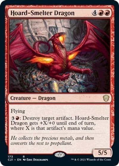 Hoard Smelter Dragon Commander 2021 Magic card