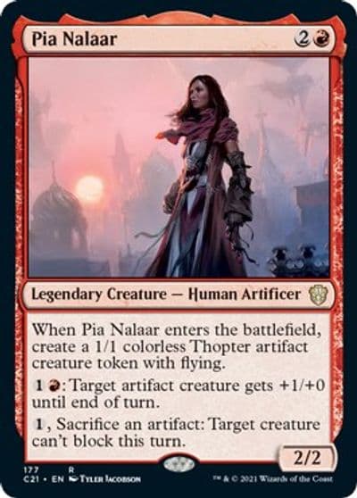 Pia Nalaar Commander 2021 Magic card