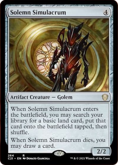 Solemn Simulacrum Commander 2021 Magic card