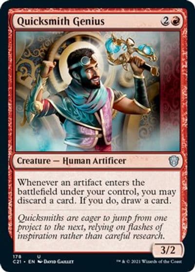 Quicksmith Genius Commander 2021 Magic card