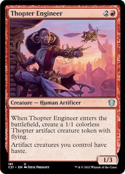 Thopter Engineer Commander 2021 Magic card